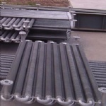 Boiler tube row