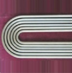 U-bent stainless steel tube